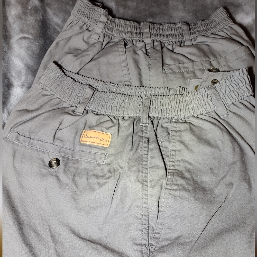 2 Pair Casual Joe by Haband Sz 34/L casual pants